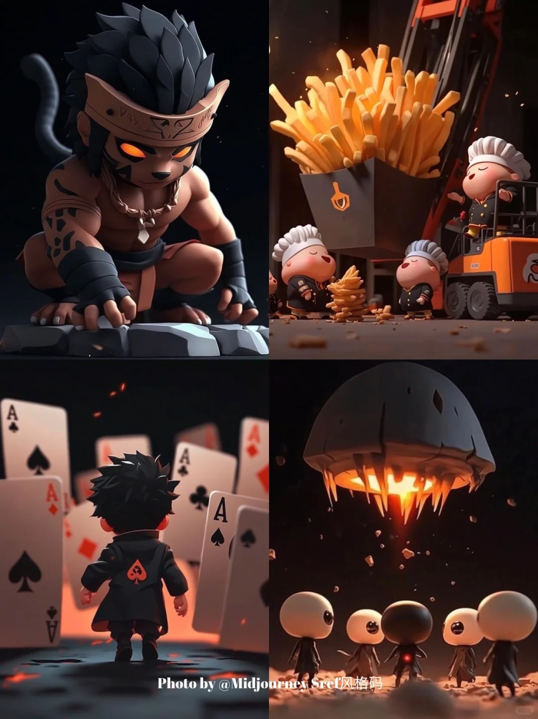 Midjourney风格码182 ｜sref 949776240