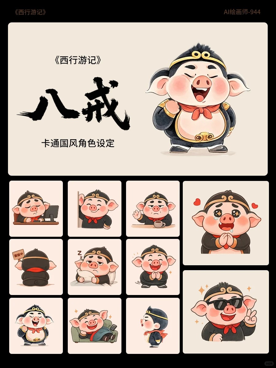 《西行游记》角色设定 Vol.3｜Q版八戒来了