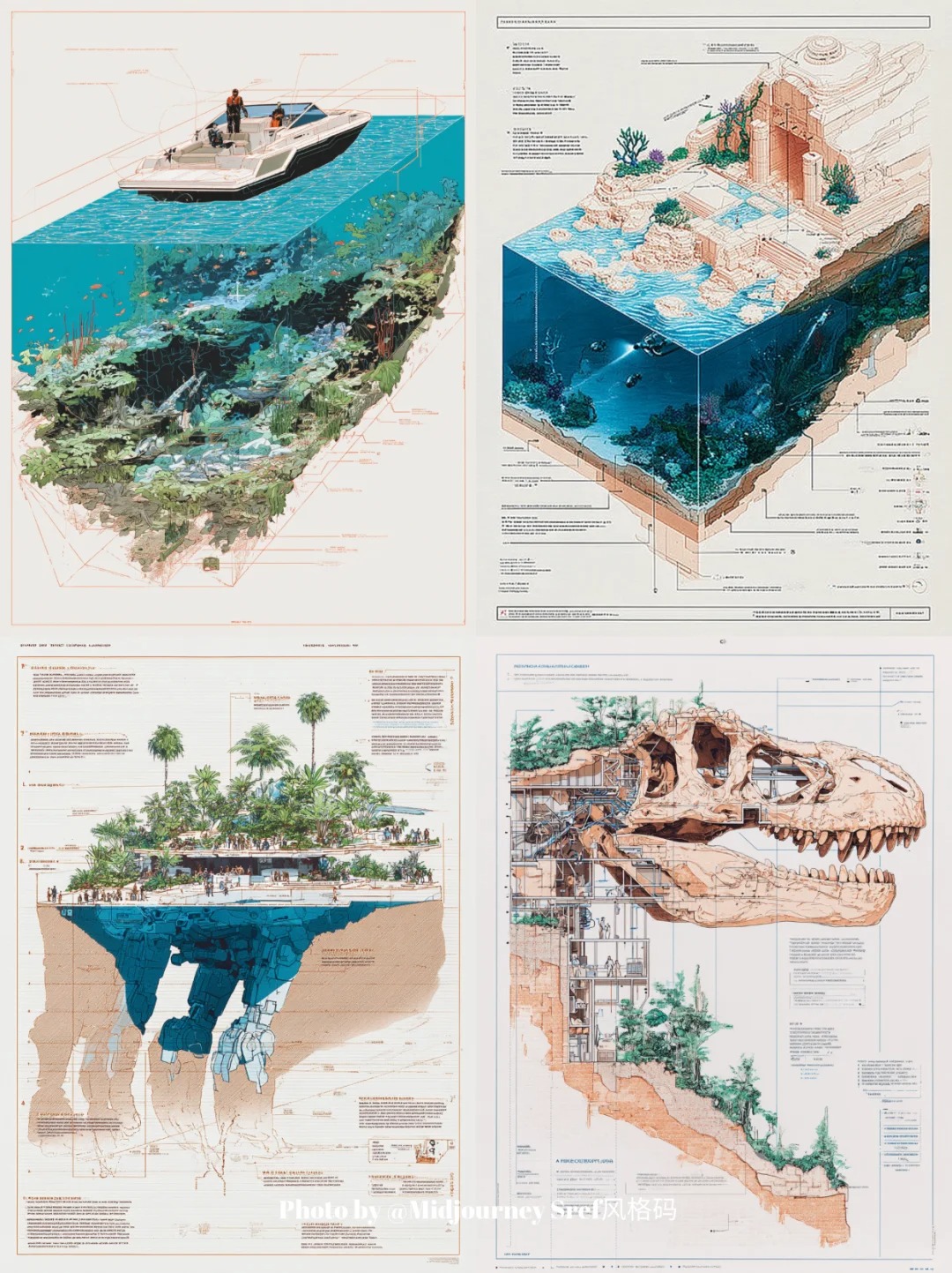 Midjourney风格码273 ｜sref 257047628