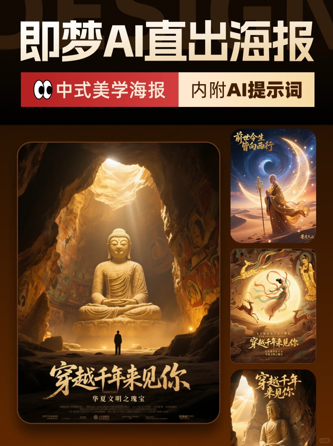 刷到就是赚到！即梦AI生成高阶中式海报！