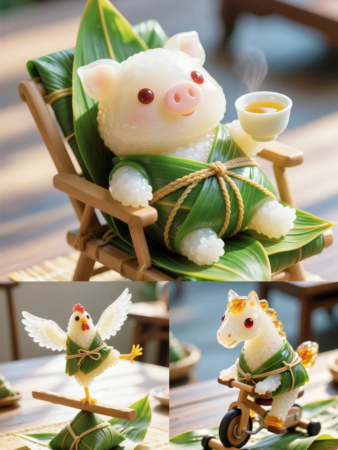 绝了！谁把十二生肖包成健身粽子？！