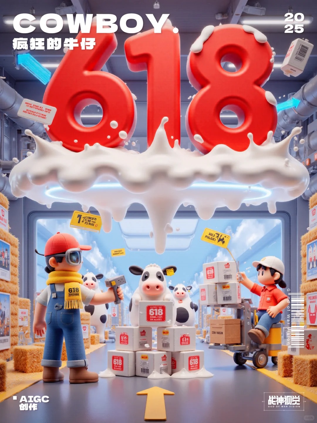 爽了！ 618用AI做节日海报也太香了吧！