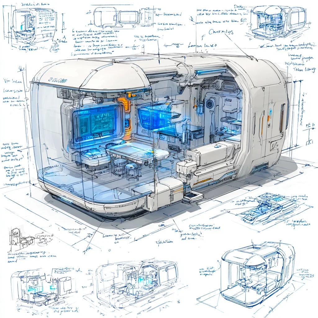太空风格公寓·设计草稿［咒语］