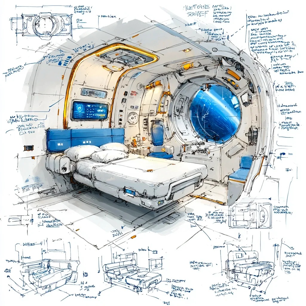 外太空生活舱·设计草稿［咒语］