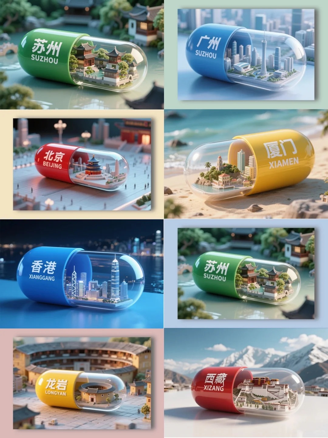 用即梦3.0做城市胶囊实在太惊艳了！